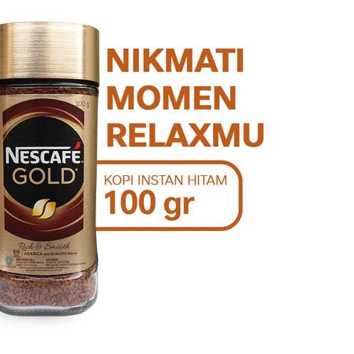 

✸ NESCAFE GOLD Kopi Instan Kopi Hitam Jar 100gr ☻