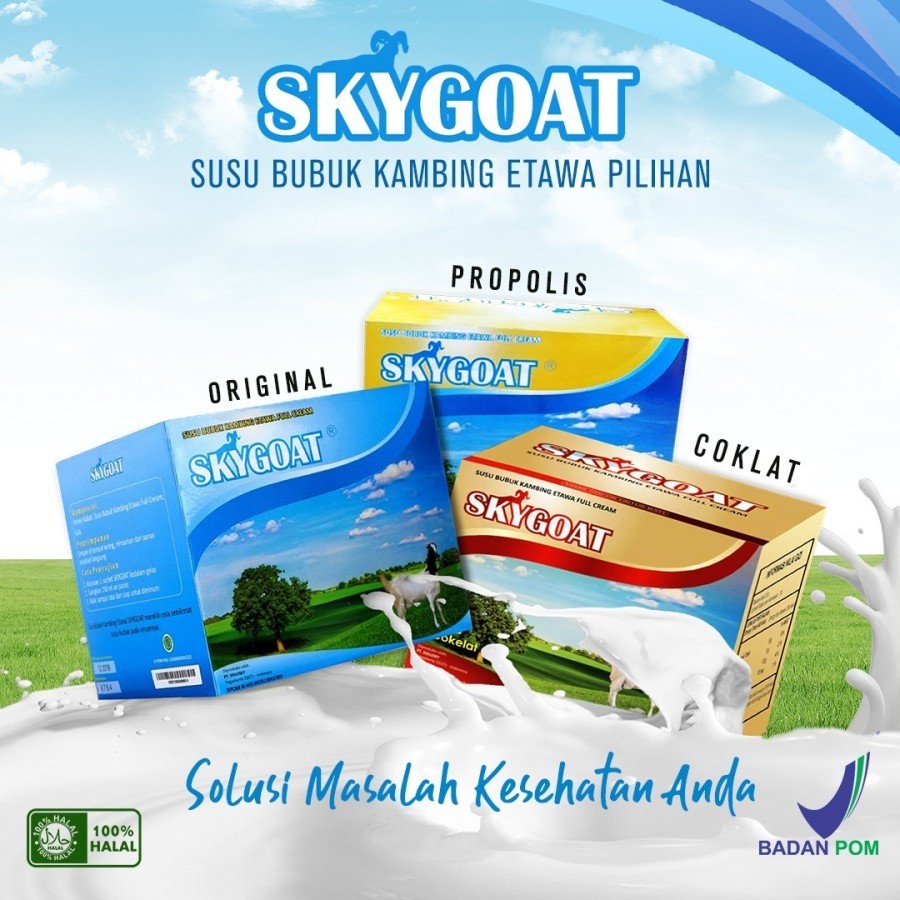 

SKYGOAT / SKY GOAT Susu Kambing Etawa Original Vanilla Coklat Cokelat