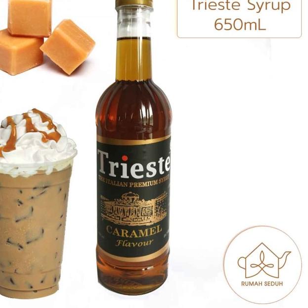 

➽ 650mL Sirup Caramel Trieste - Caramel Italian Syrup - Karamel ☃