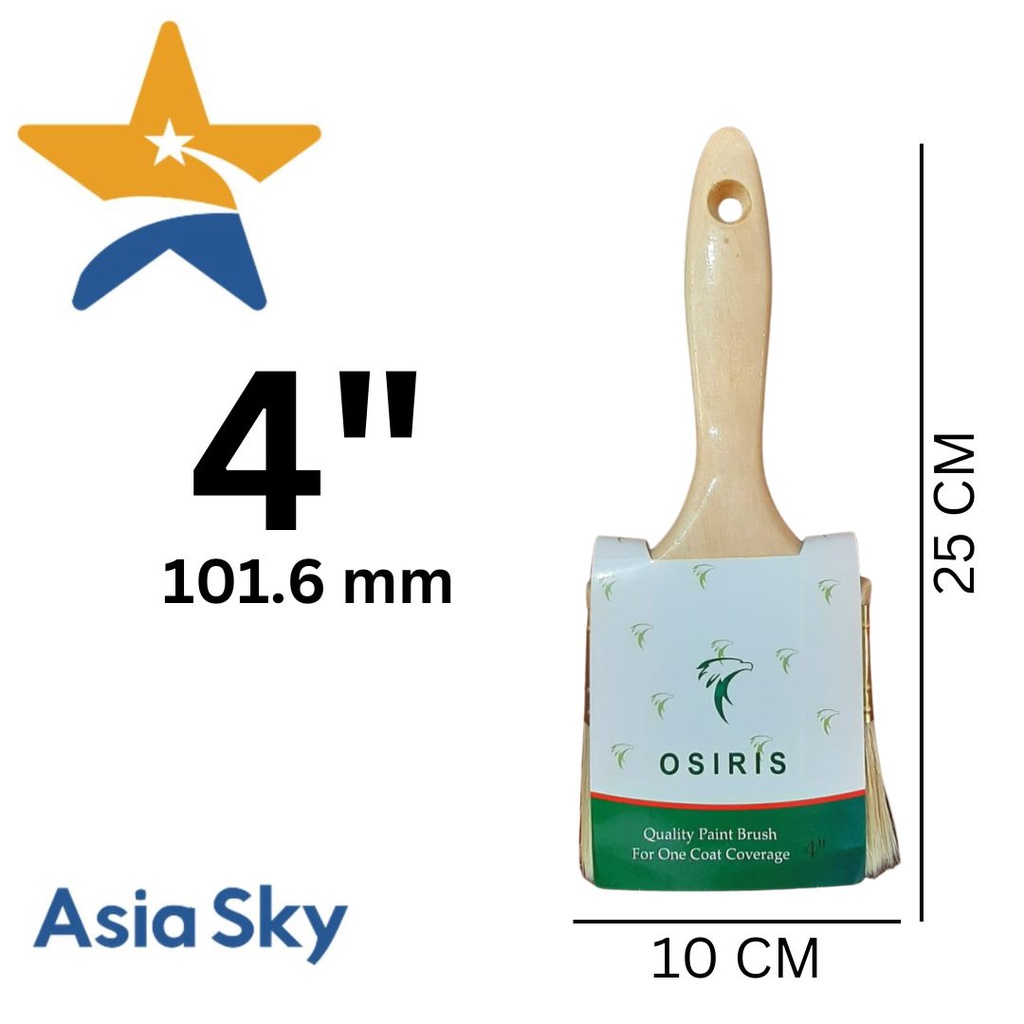 

ASIA SKY KUAS MEREK OSIRIS KUAS SYNTHETIC BRUSH CAT KAYU BESI TEMBOK UKURAN 4