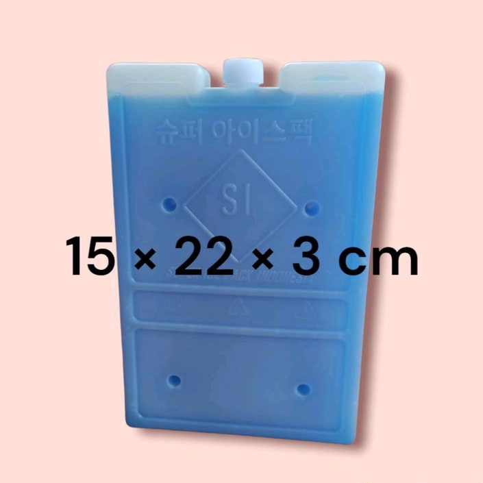 ice pack 15x22x3cm blue ice gel pack sedang thermafreeze pendingin serbaguna cooler bag asi kipas angin ac air cooler ice cream es krim pendingin styrofoam box