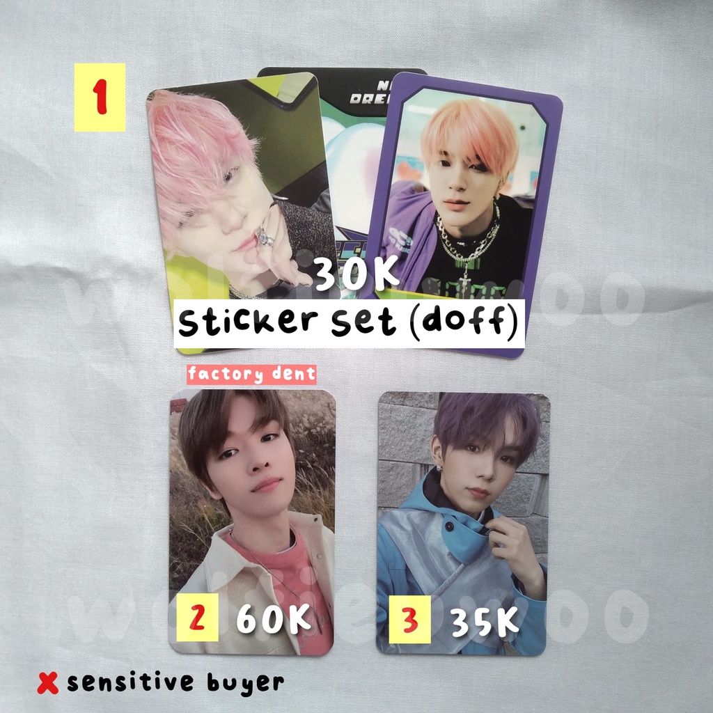 photocard official nct jeno gamecard sticker sungchan bene universe mecima shotaro album
