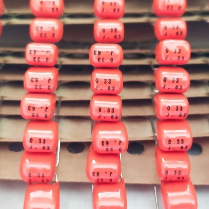 capacitor MKT 330nf / kapasitor 334j / 0.33uf / 330 NF original pilkor muri33l Murah