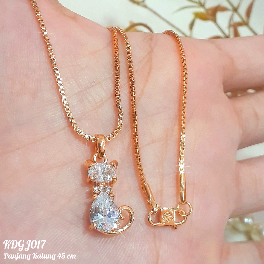 PGX Kalung Wanita Xuping Aksesoris Fashion Perhiasan Lapis Emas Premium - XD055