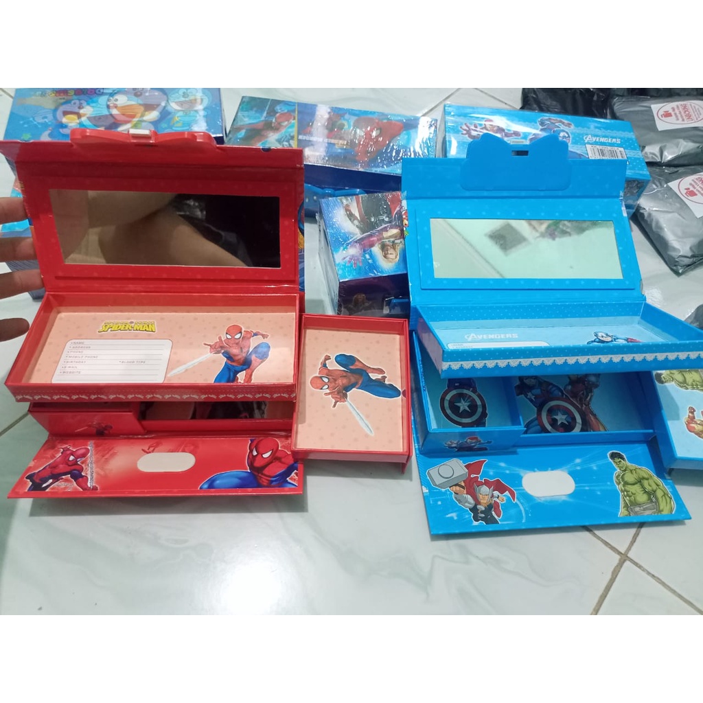 

KOTAK PENSIL 3 TINGKAT / KOTA PENSIL BERKODE ANGKA / KOTAK PENSIL 3D