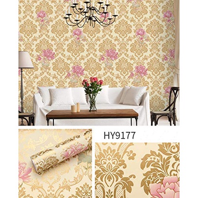 Wallpaper stiker dinding motif batik list