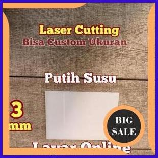 perkakas Acrylic Putih Susu 3mm 75x110cm Akrilik Lembaran 1F3BZ3