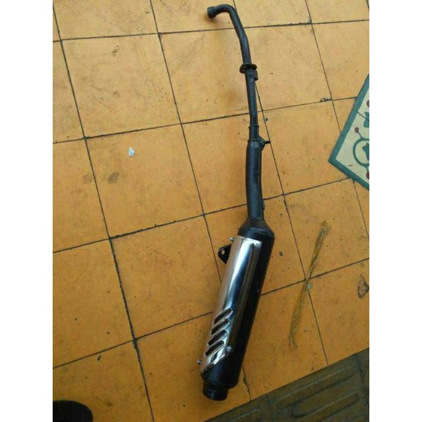 KNALPOT STANDAR SHOGUN 110 R ORI COPOTAN