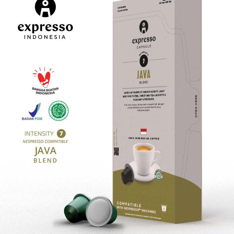 

♣ Expresso Indonesia - Reguler Capsule - Nespresso Compatible - Java Blend ۝