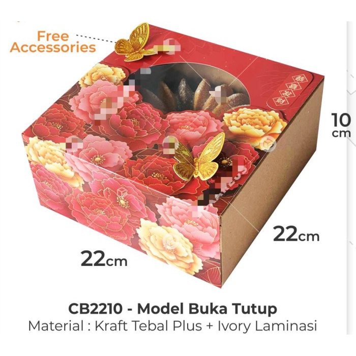 

Cake Box Imlek - Dus Toples Kue Imlek - Gosend Grab Only