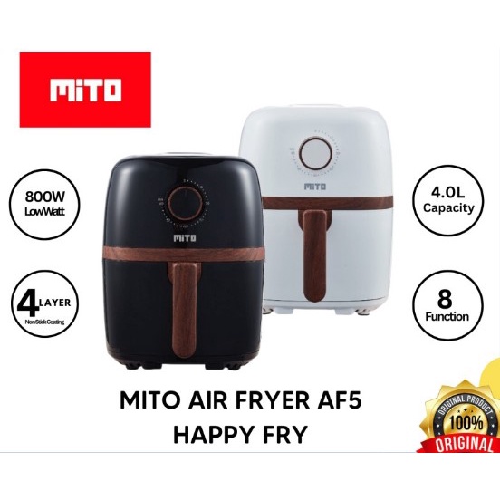 Digital Air Fryer Mito Mitochiba Wood Series AF5 4Liter Happy Fry AF 5