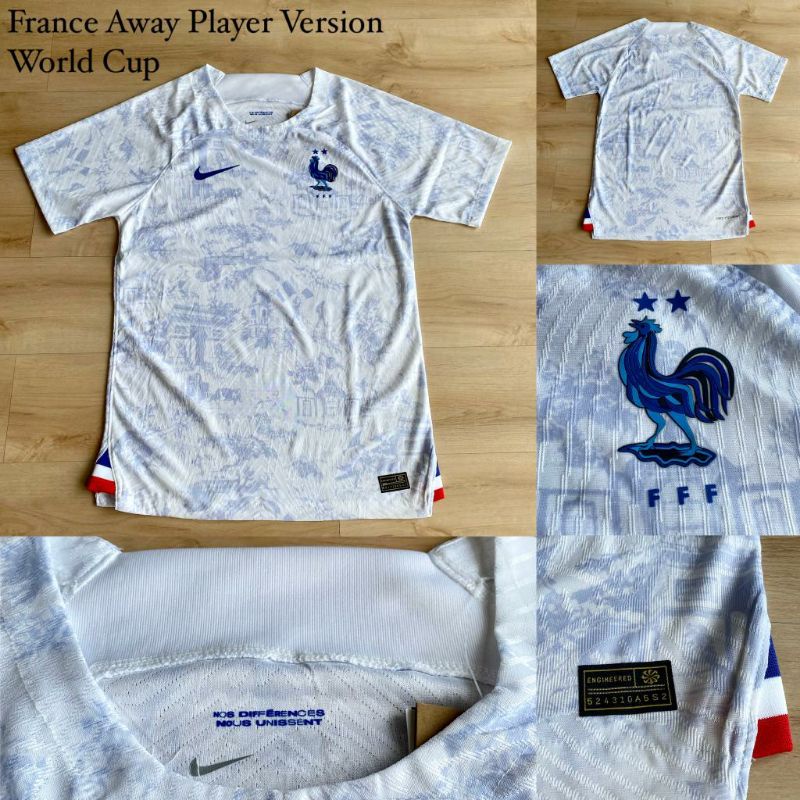 Jersey Perancis France Away Player Issue 2022