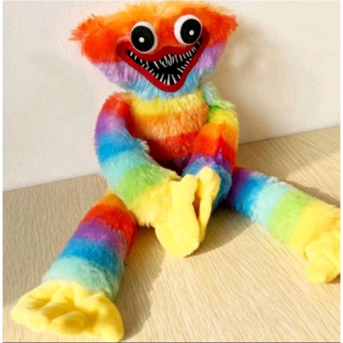 Terlaris Boneka Huggy Wuggy Rainbow 40 Cm Plush Toy Play Time