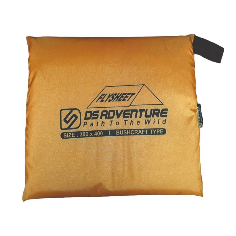 Flysheet Set 3x4 Bivak Set Ds adventure ( flysheet 3x4, tiang tenda, pasak tenda dan tali ) tenda darurat Paket lengkap flysheet atap tenda waterproof anti air