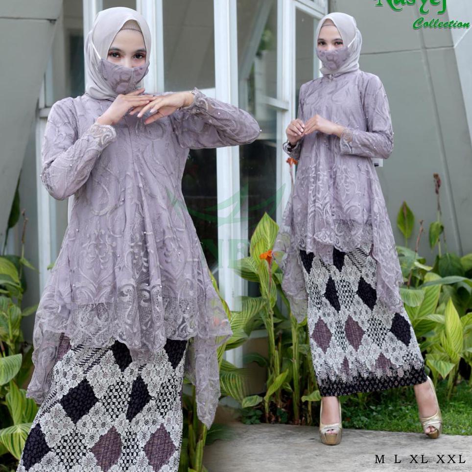 ✪ -Baju stelan kebaya modern - kebaya Brokat kekinian - tunik busui - kebaya pesta ✧