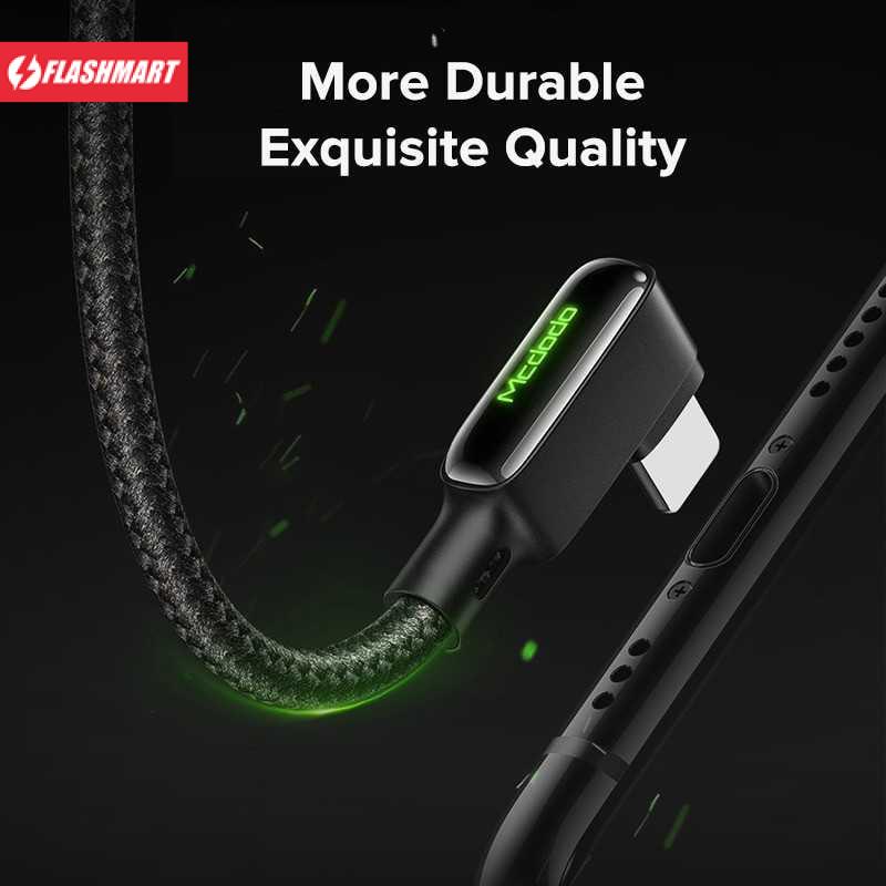 Flashmart Kabel Charger USB USB Type C Braided L Shape 3A 1.8 Meter - CA-7521