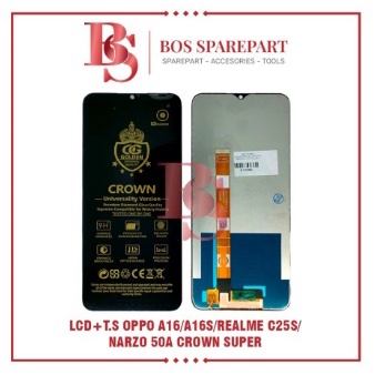 LCD TOUCHSCREEN OPPO A16 / A16S / REALME C25 / C25S / NARZO 50A BLACK