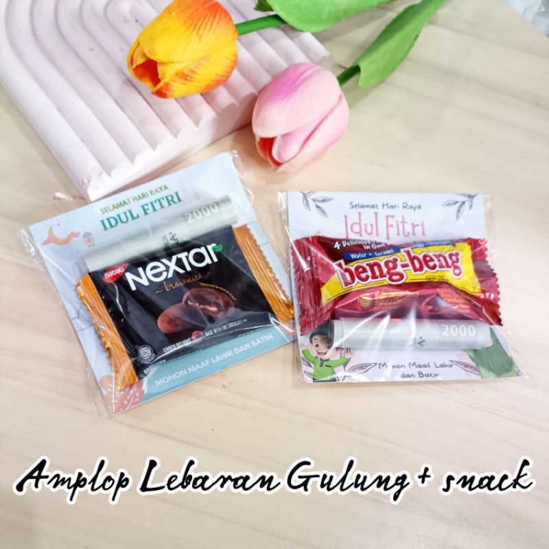 

Amplop lebaran plus snack