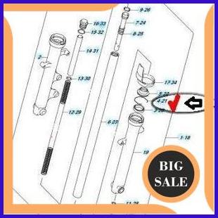 suku cadang Set Ring Seal Shock Depan-Ring Snap Suzuki Satria FU Original SGP 140ZZ3