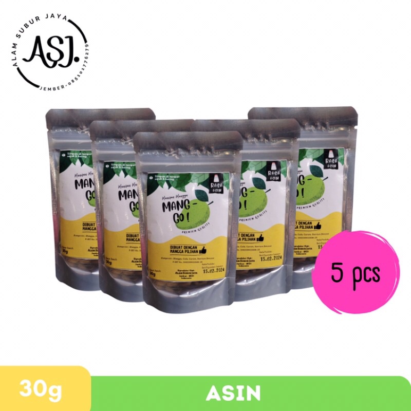 

Manisan Mangga Kering Asin 30 g (Bundle 5 pcs) Mang-Go!