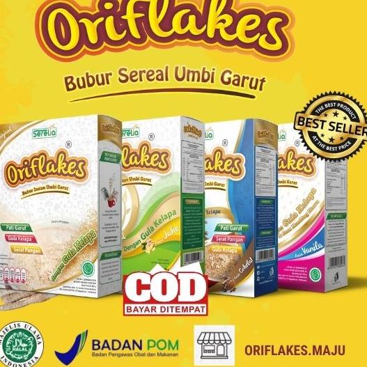 

♬ ORIFLAKES SOLUSI MAAG DAN ASAM LAMBUNG SEREAL UMBI GARUT 350 Gram ⅎ