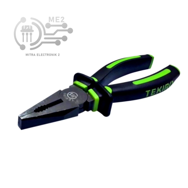 TEKIRO Tang Kombinasi 7'inch Tang Lancip Tang Potong 6 inch Gagang Karet (N-R)