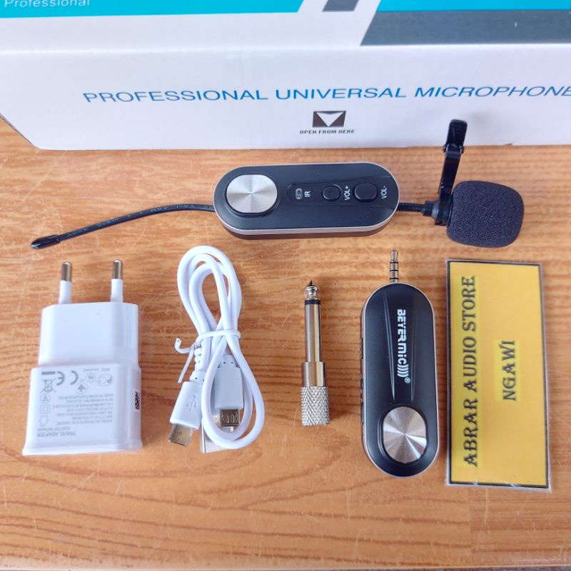 Mic Wireless Beyermic BM-1C BM 1C Clip On Microphone Jepit