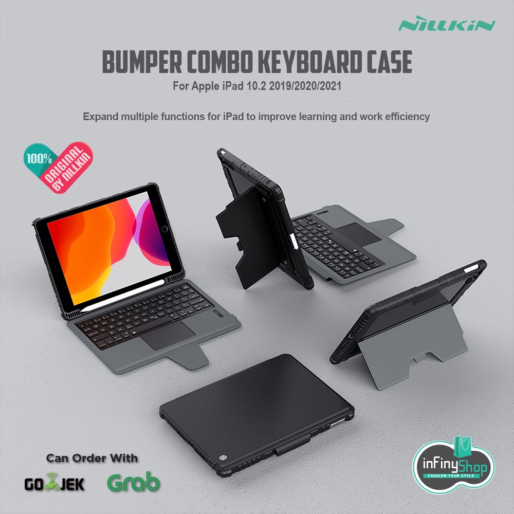 APPLE IPAD 10.2 (2019)/IPAD 10.2 (2020)/ IPAD 10.2 (2021) - NILLKIN BUMPER COMBO KEYBOARD CASE