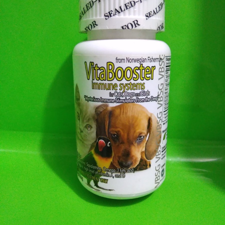 VitaBooster Immune Sytem Softgel 500mg - Vitamin kucing anjing burung