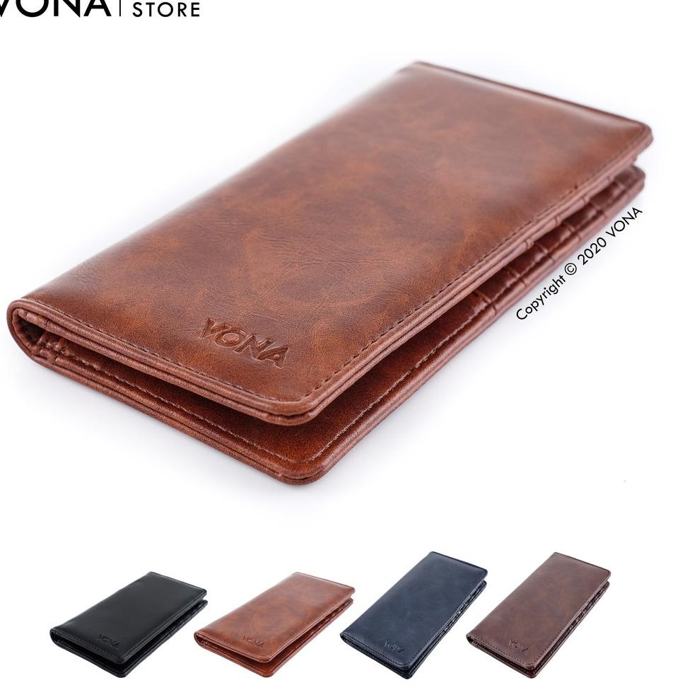 NEW STOCK VONA Dompet Panjang Pria Wanita Kulit PU - HUNTER