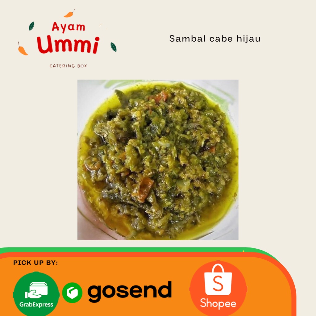 

Sambal Hijau(ijo) Khas Padang 1 cup pedas manis