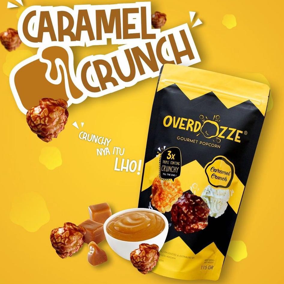 

➣ Overdozze Popcorn Caramel Crunch Gourmet Snack Cemilan Crunchy 115gram ☏