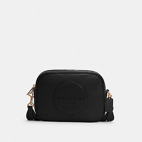 Selempang Dempsey Camera Bag With Patch (Coach C2828) Black