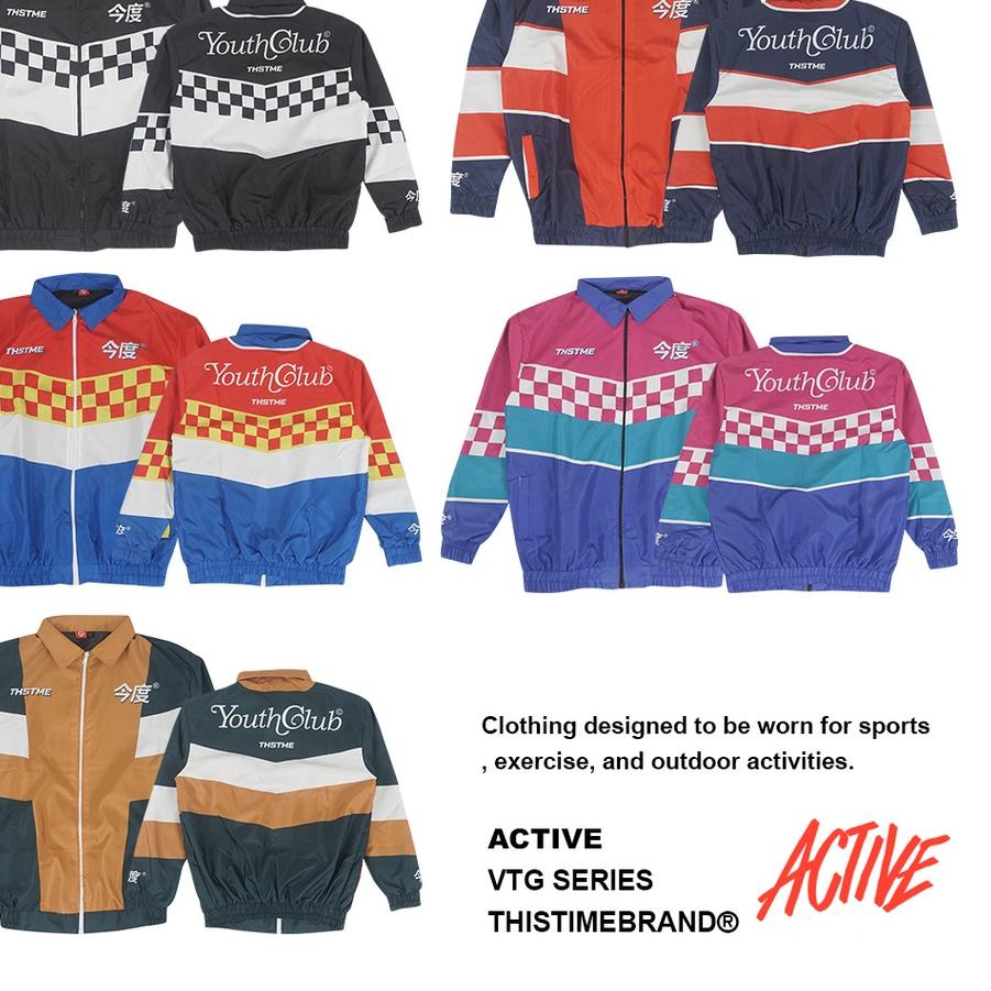 ➸ Thistimebrand Jacket Vintage Club  ( jaket parasut ) S M L XL XXL XXXL jaket vintage , jaket racin
