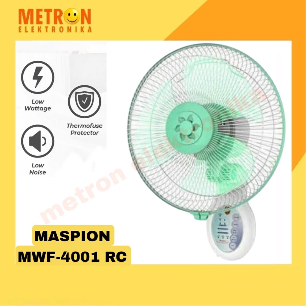 MASPION MWF 4001 RC KIPAS ANGIN / WALL FAN 16 INC / MWF4001RC