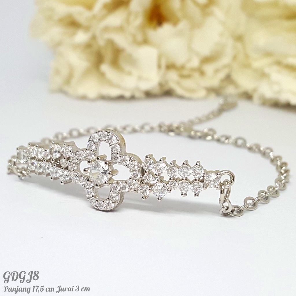 PGX Gelang Tangan Xuping Wanita Perhiasan Lapis Emas Aksesoris Fashion Premium - R058
