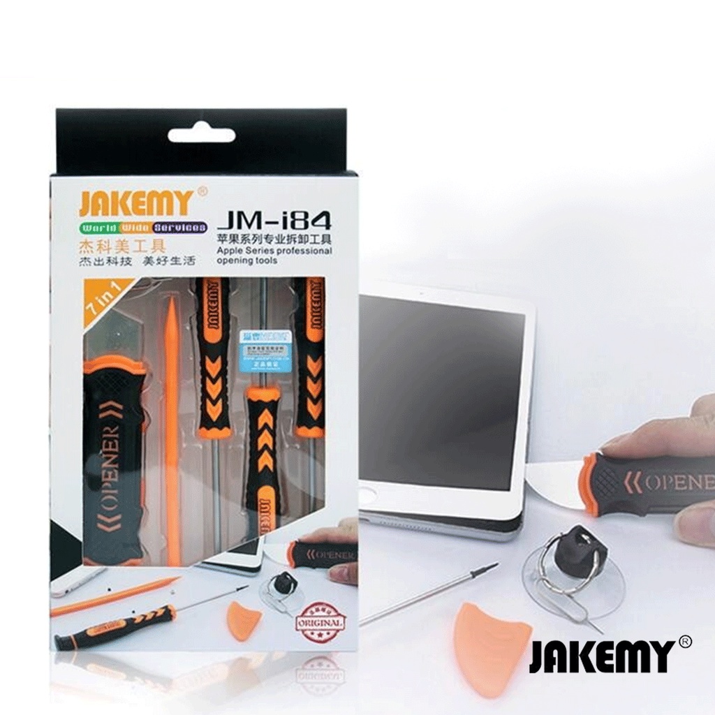 Jakemy Obeng Set Repair Toolkit Mobile Handphone Diy Screwdriver Set JM-i84