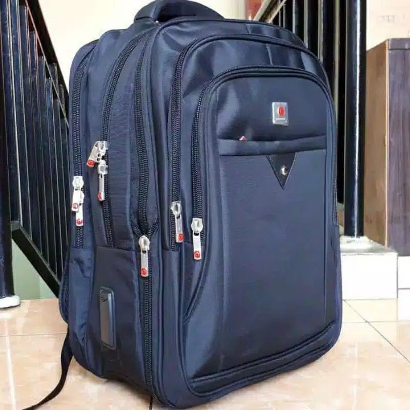Ransel Pria  JUMBO UKURAN 20 INCH LAPTOP MERK POLO SUPER WARNA HITAM COKLAT DAN BIRU NAVY Tas Gendon