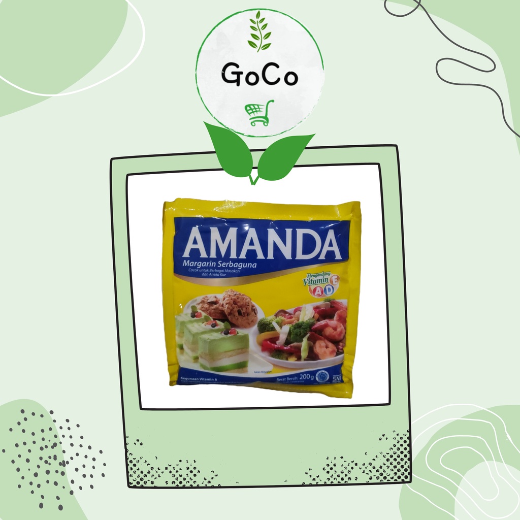 

AMANDA | Margarin Serbaguna | 200 Gram |Eco-Friendly Packaging by GoCo