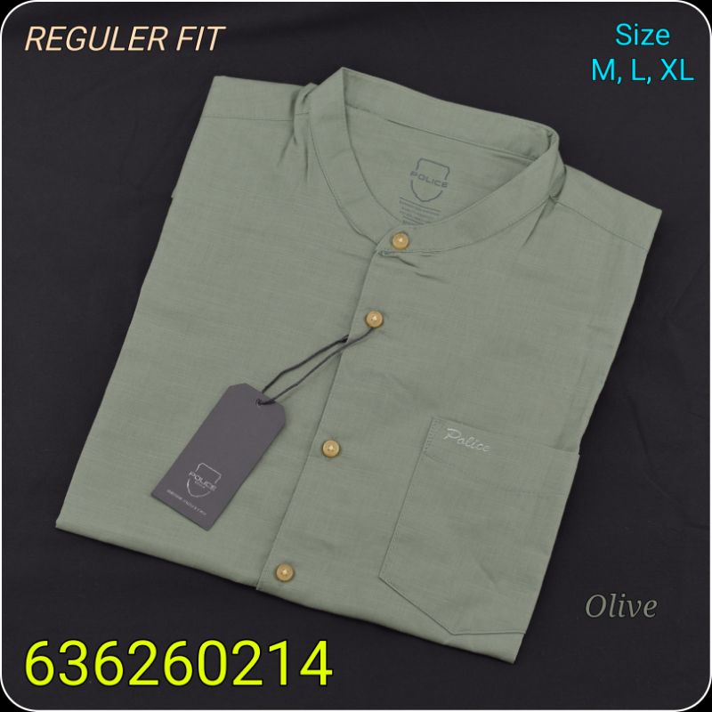 Kemeja Koko Lengan Pendek Pria Police Denim Industry 636260214