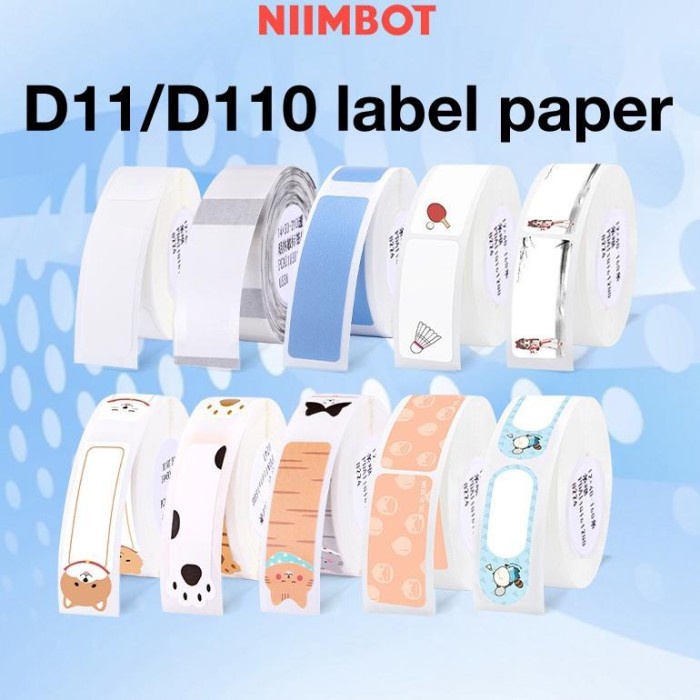 

Terlaris Niimbot D11/D110/D101 Label Paper Name Sticker Books Stationery Box