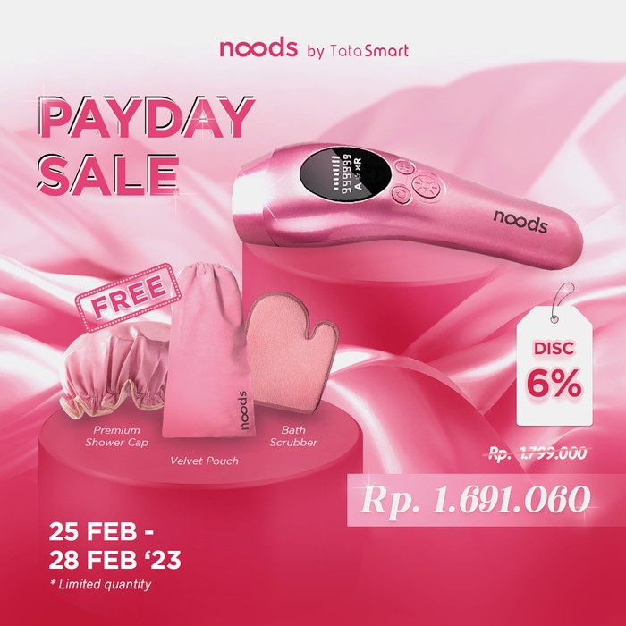 NOODS - ALAT PENGHILANG BULU PERMANEN IPL HAIR REMOVAL HOME DEVICE