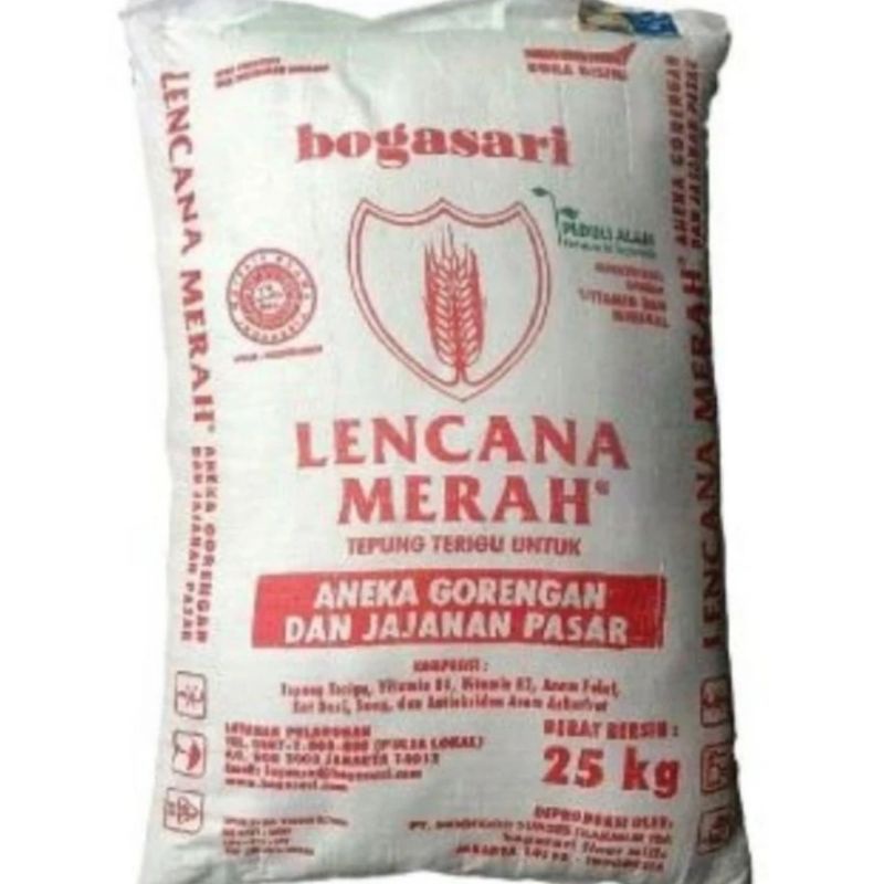 

TEPUNG TERIGU LENCANA MERAH 25 KG