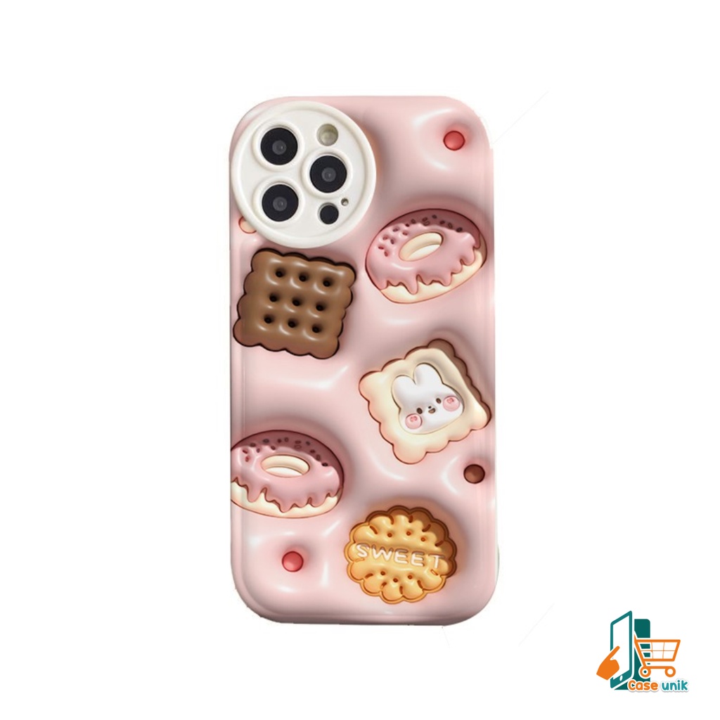 SS146 SOFTCASE MOTIF COOKIES AKSEN 3D FOR OPPO A71 A74 A95 A76 A36 A96 A83 F1S A59 F5 YOUTH F7 RENO 8T 4G 4 4F F17 PRO 5 6 7 8 7z A96 CS5393
