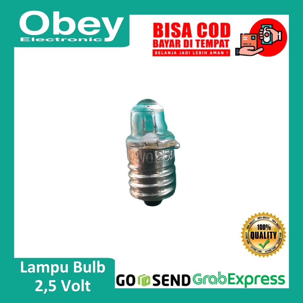 Lampu Bulb Kecil 2,2 Volt