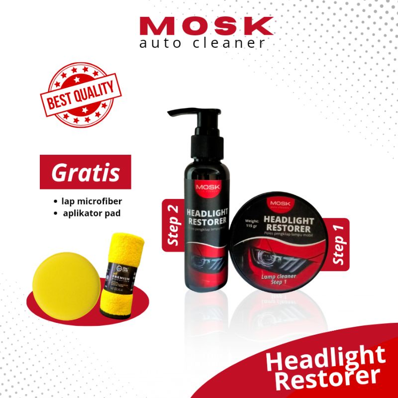 Pembersih lampu mobil kusam kuning buram headlight restorer Polish pengkilap mika kaca lampu mobil