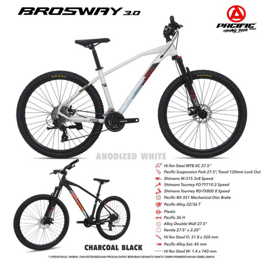sepeda gunung MTB pacific ukuran 27,5 type brosway 3.0 - gowes laju
