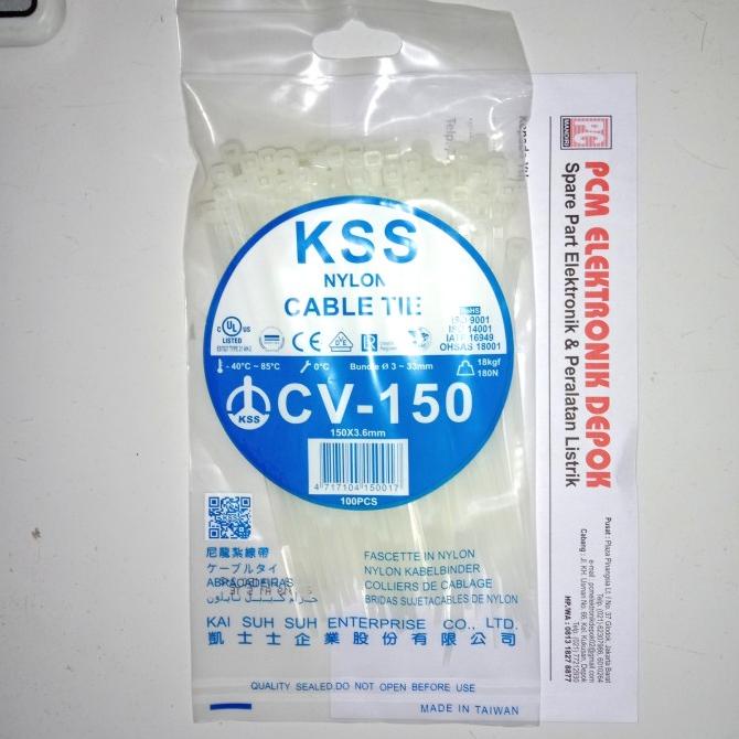 

Kabel Tis 15cm KSS nylon CV-150A putih pcmelektrob9090 Ayo Order