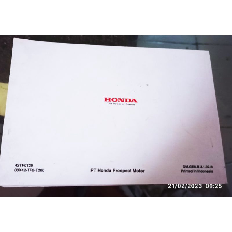 buku petunjuk manual book honda jazz 2012 2014
