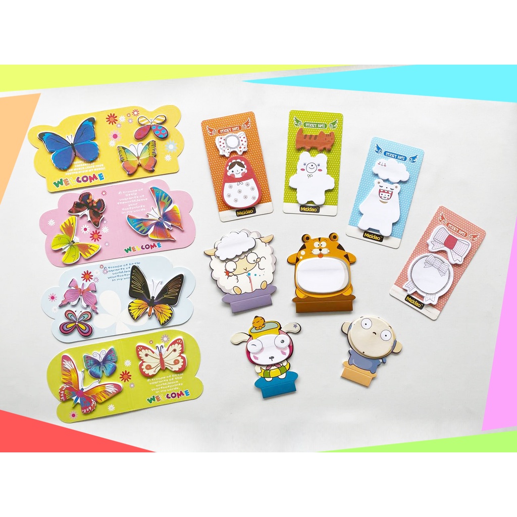 

Sticky Note / Memo Pad / Notes Kertas Tempel Gambar Butterfly-Animal